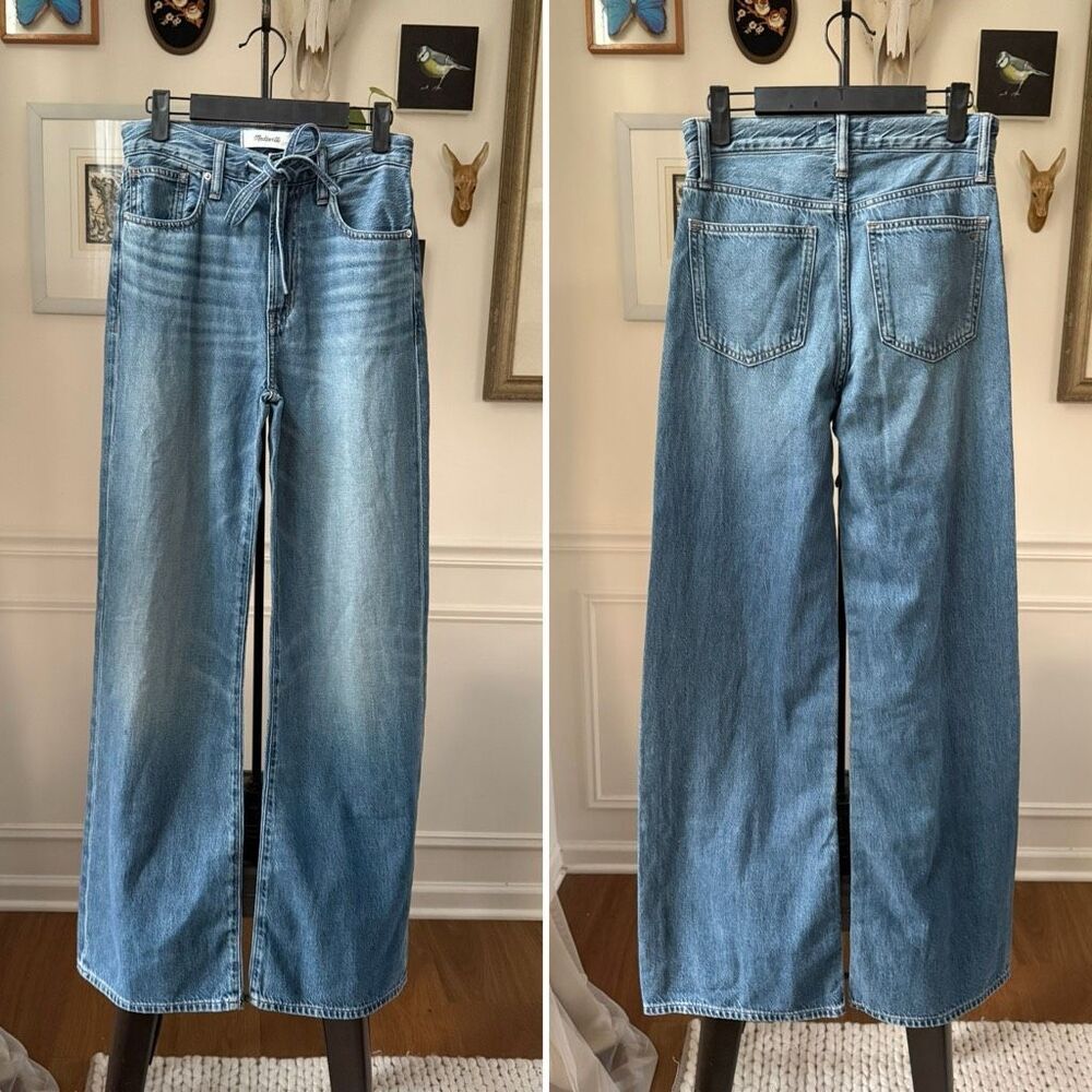 Madewell The Ultimate Wide Leg Tie Waist Jeans 23